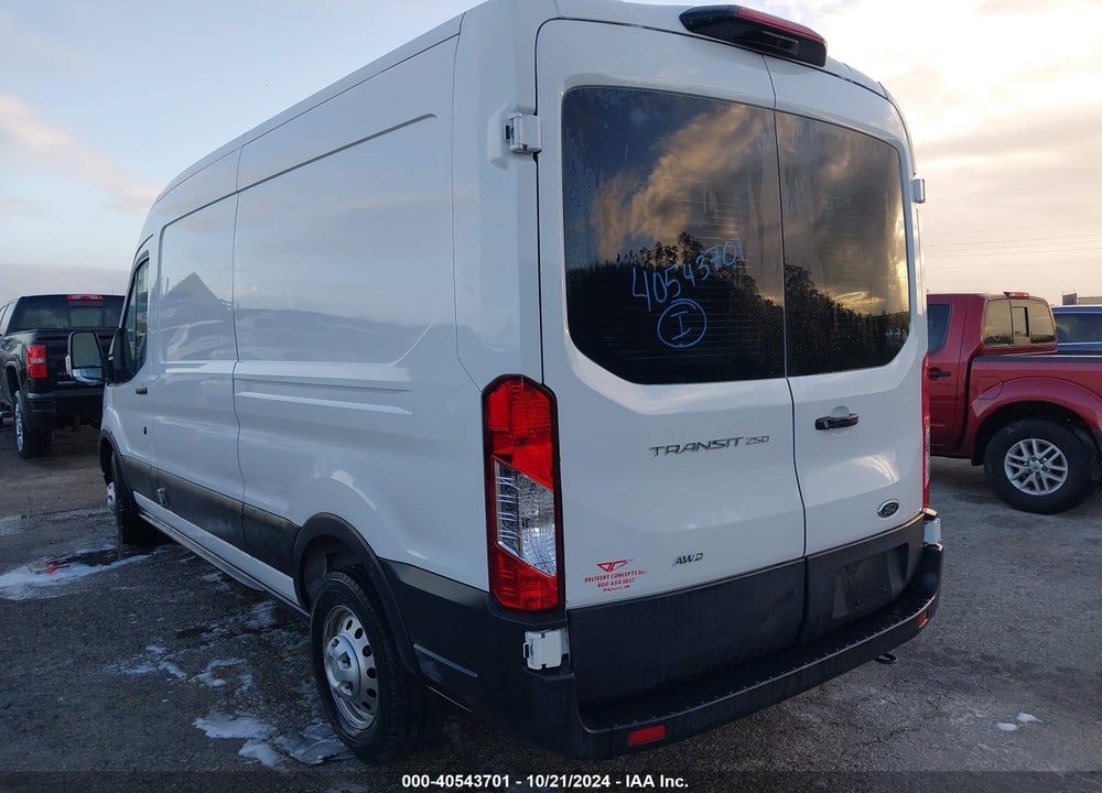 2021 FORD TRANSIT-250 CARGO VAN VIN: 1FTBR2C84MKA29457