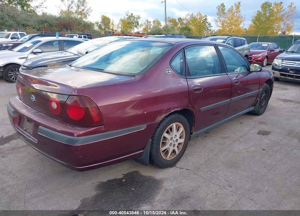 2000 CHEVROLET IMPALA VIN: 2G1WF55E4Y9346752