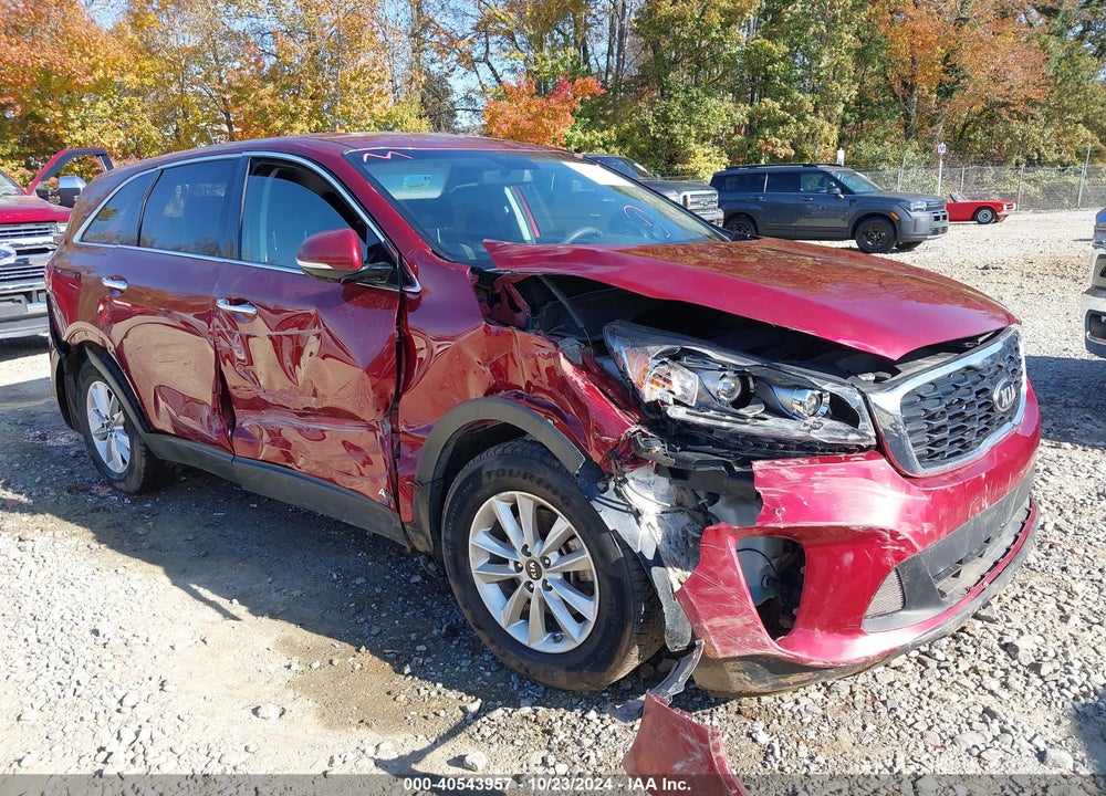 2019 KIA SORENTO 2.4L LX VIN: 5XYPGDA38KG545919