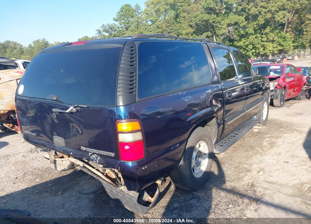 2005 CHEVROLET SUBURBAN 1500 LS VIN: 3GNEC16Z35G144239