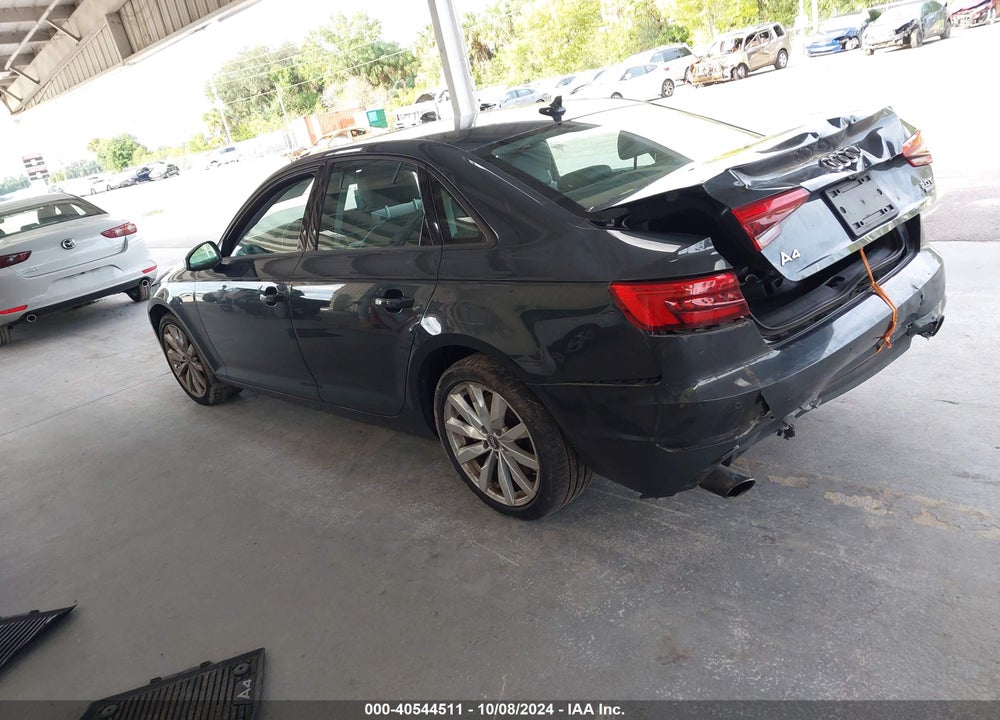 2017 AUDI A4 2.0T PREMIUM VIN: WAUANAF44HN002710