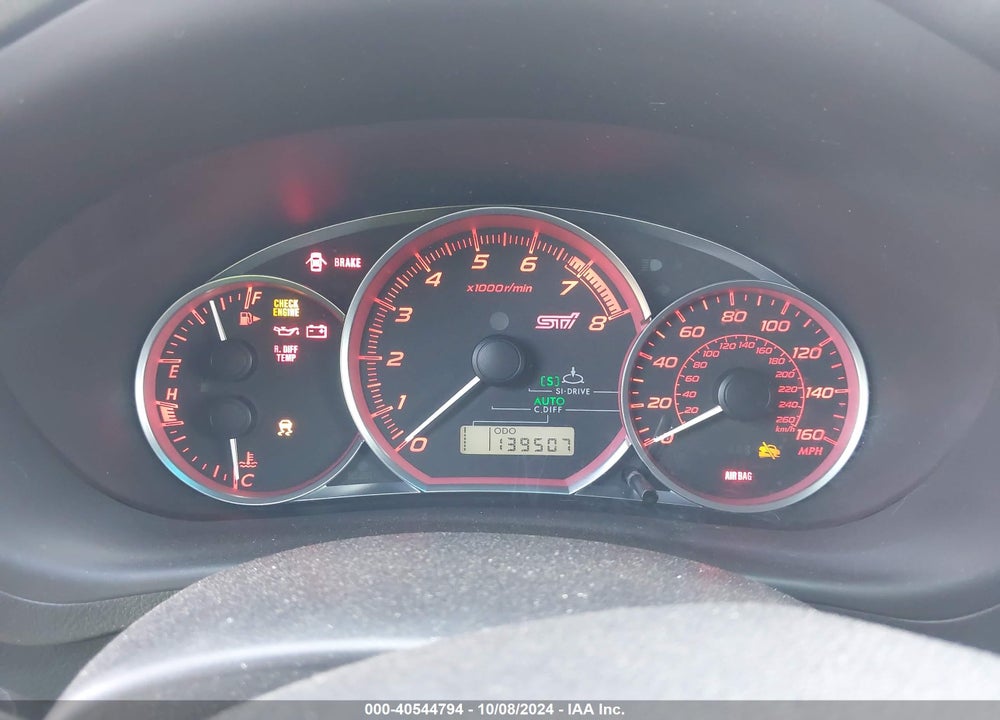 2013 SUBARU IMPREZA WRX STI VIN: JF1GR8H61DL881572