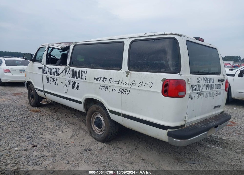 1999 DODGE RAM WAGON 3500 VIN: 2B5WB35Z3XK556849