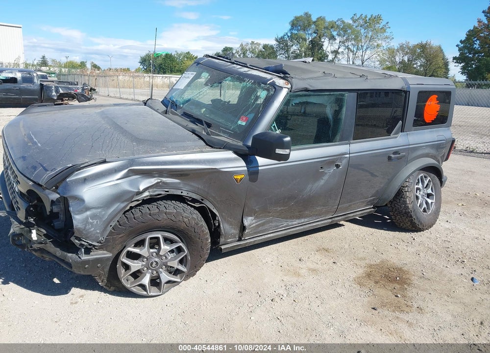 2022 FORD BRONCO BADLANDS VIN: 1FMEE5DH9NLB75496