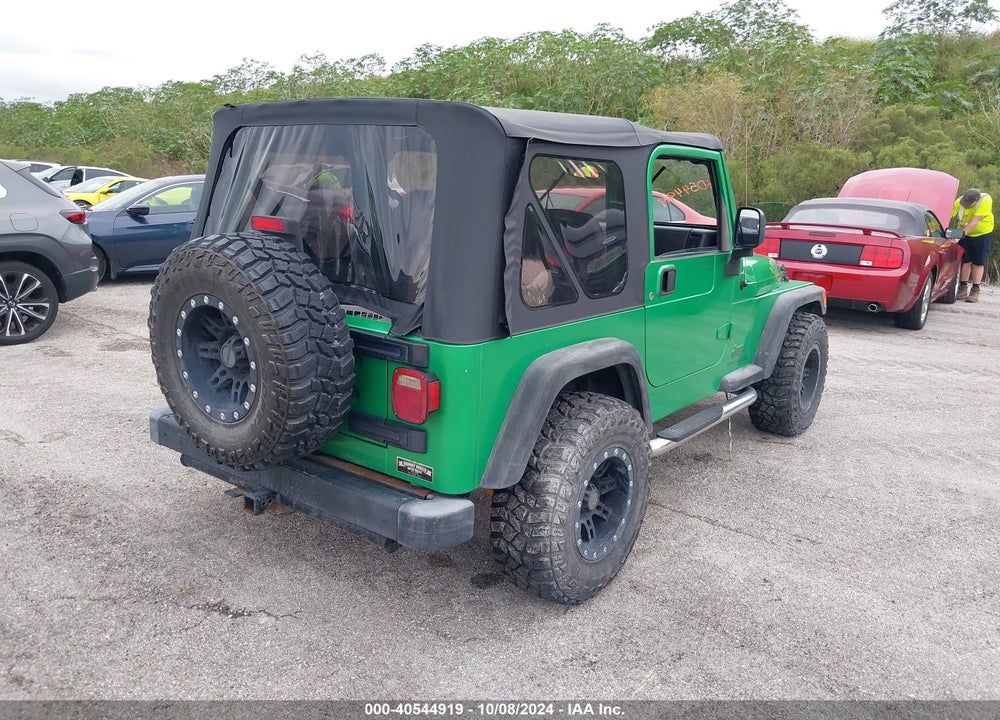 2005 JEEP WRANGLER SE VIN: 1J4FA29165P329857