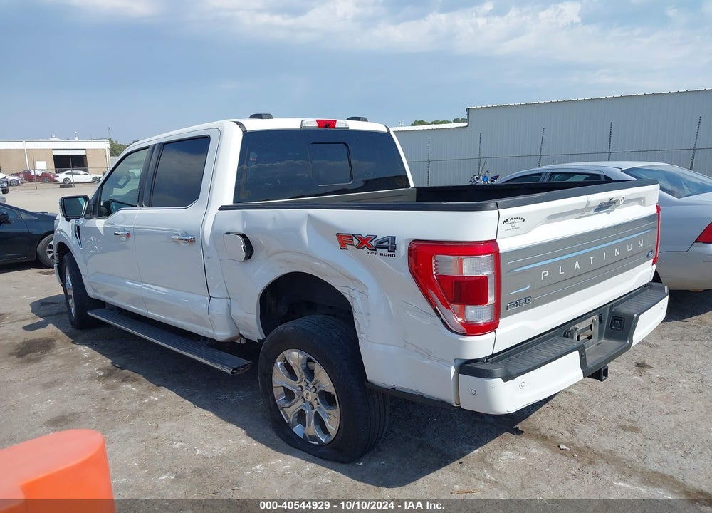 2022 FORD F-150 PLATINUM VIN: 1FTFW1E5XNFB61009