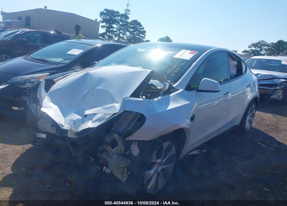 2021 TESLA MODEL Y LONG RANGE DUAL MOTOR ALL-WHEEL DRIVE VIN: 5YJYGDEEXMF174854
