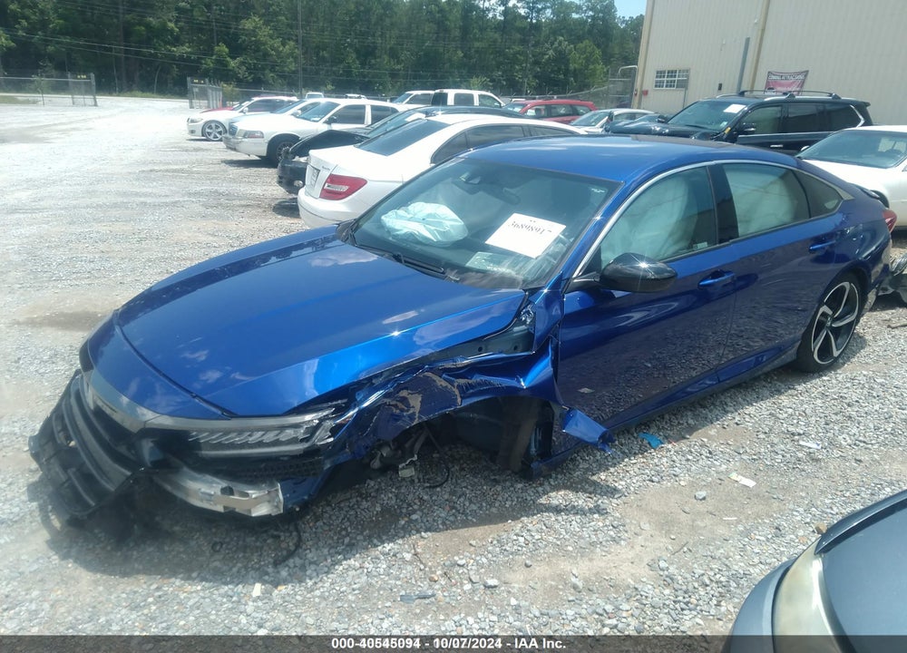 2022 HONDA ACCORD SPORT VIN: 1HGCV1F34NA075499