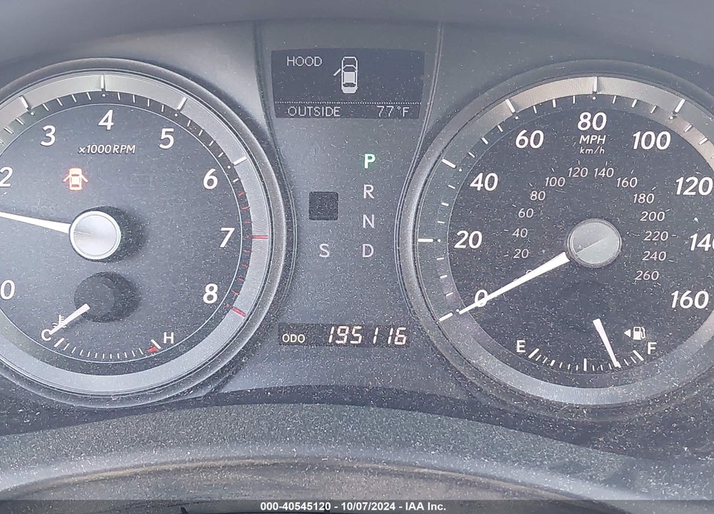 2007 LEXUS ES 350 VIN: JTHBJ46G472142673