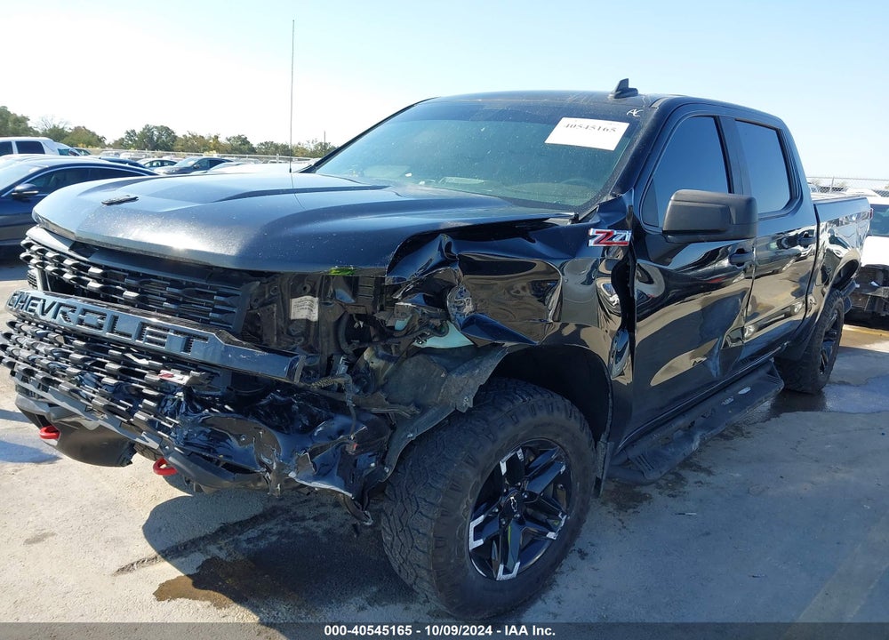 2021 CHEVROLET SILVERADO 1500 4WD SHORT BED CUSTOM TRAIL BOSS VIN: 1GCPYCEF6MZ446001