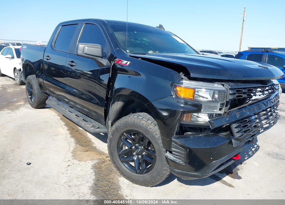 2021 CHEVROLET SILVERADO 1500 4WD SHORT BED CUSTOM TRAIL BOSS VIN: 1GCPYCEF6MZ446001