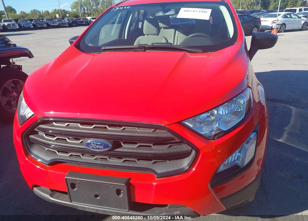 2020 FORD ECOSPORT S VIN: MAJ6S3FL0LC395149