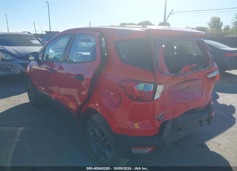 2020 FORD ECOSPORT S VIN: MAJ6S3FL0LC395149
