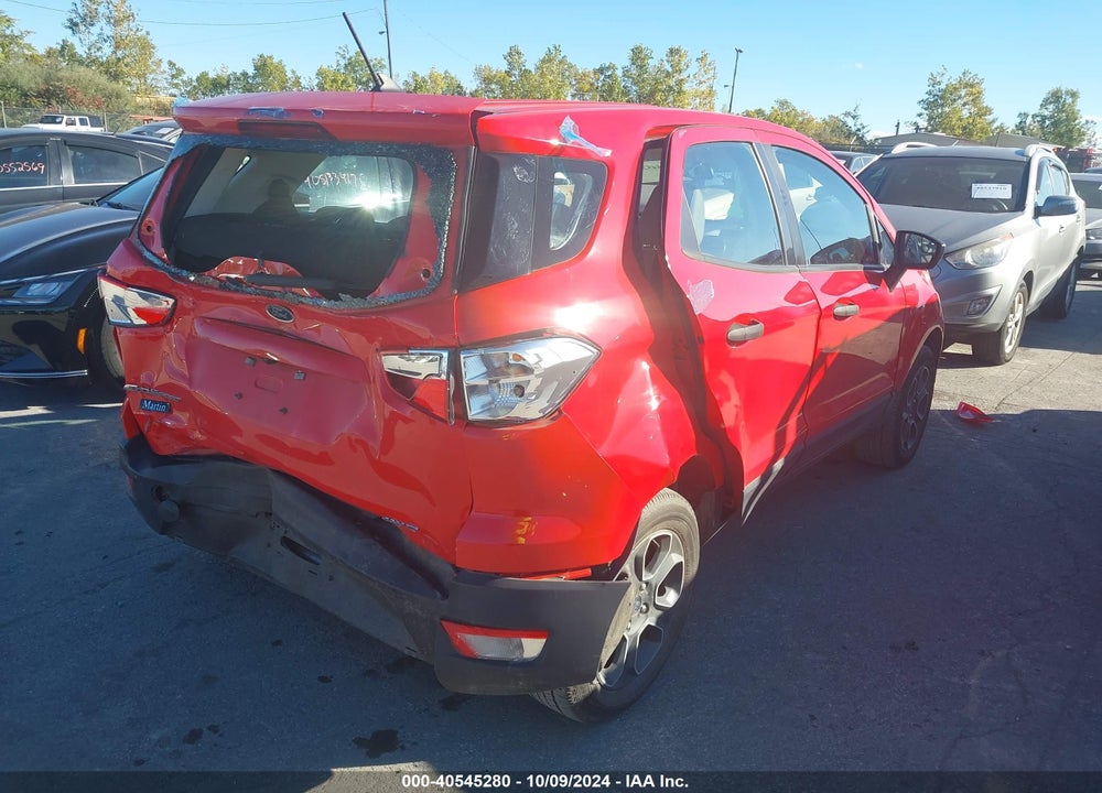 2020 FORD ECOSPORT S VIN: MAJ6S3FL0LC395149