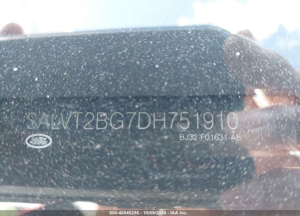 2013 LAND ROVER RANGE ROVER EVOQUE PURE VIN: SALVT2BG7DH751910