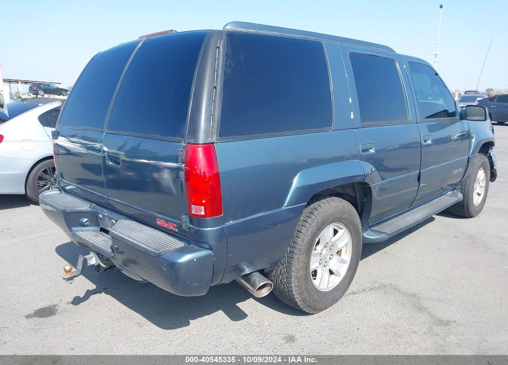 1999 GMC YUKON DENALI VIN: 1GKEK13R4XR916075