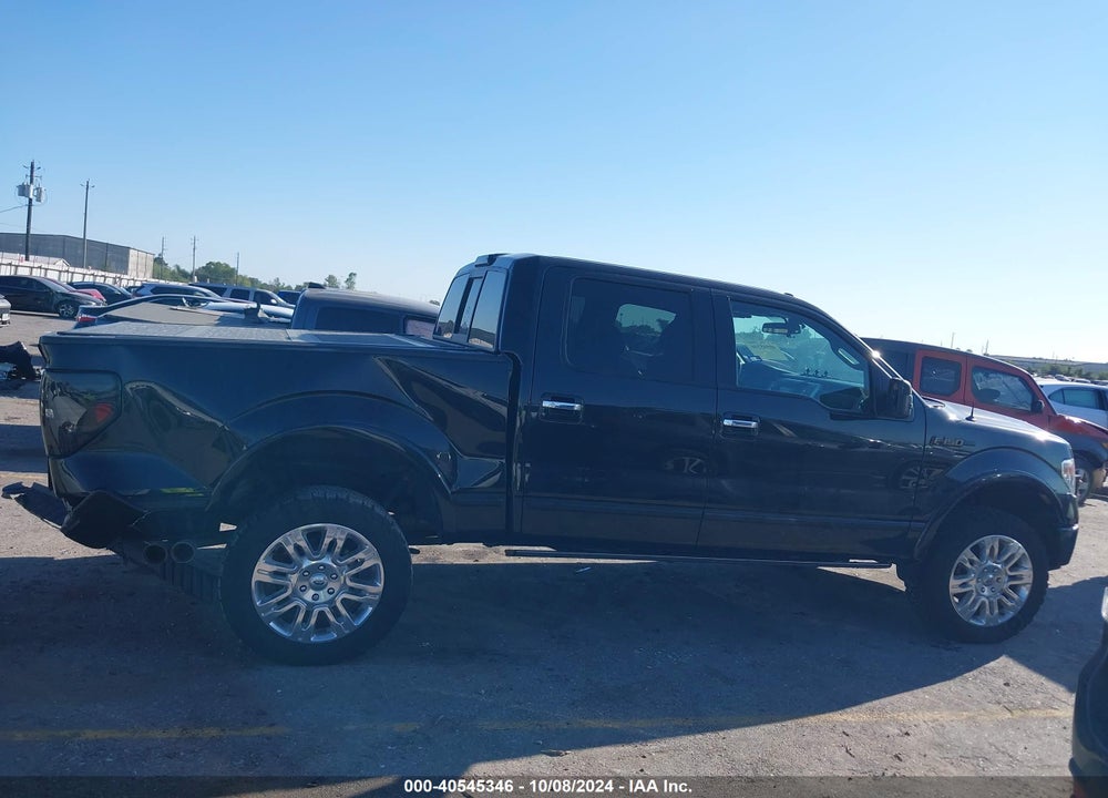 2013 FORD F-150 PLATINUM VIN: 1FTFW1EF0DFB64198