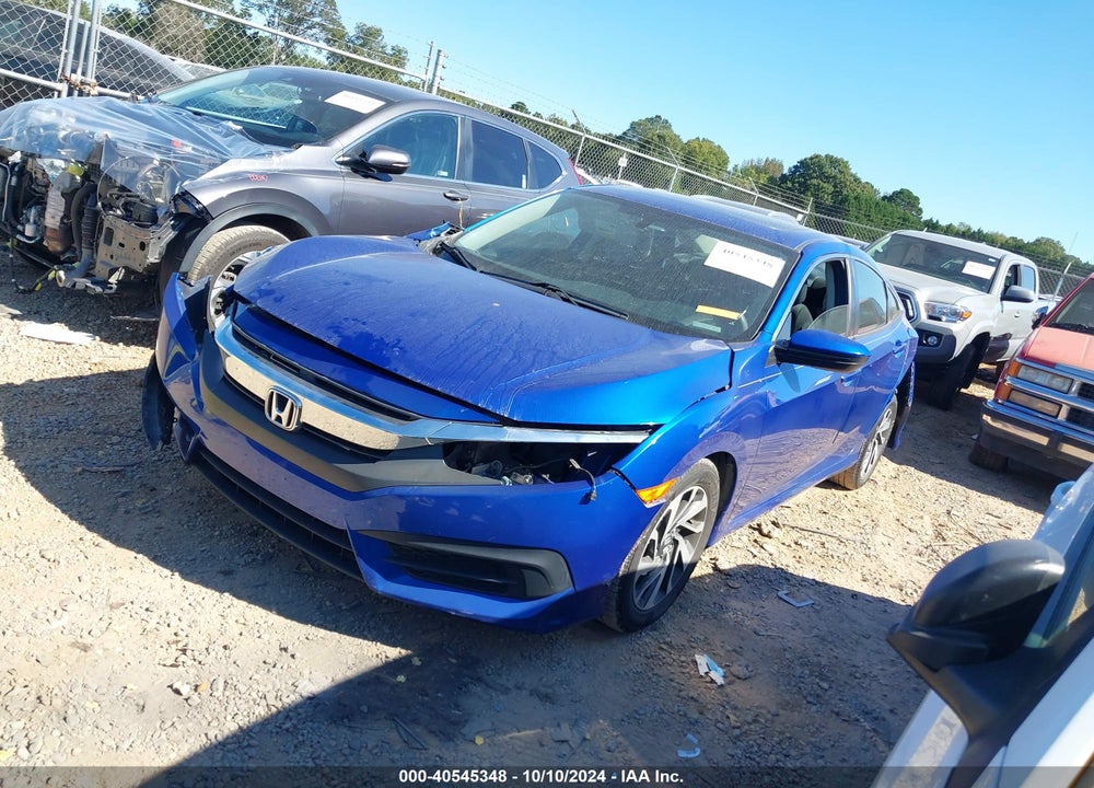 2018 HONDA CIVIC EX VIN: 2HGFC2F74JH607499