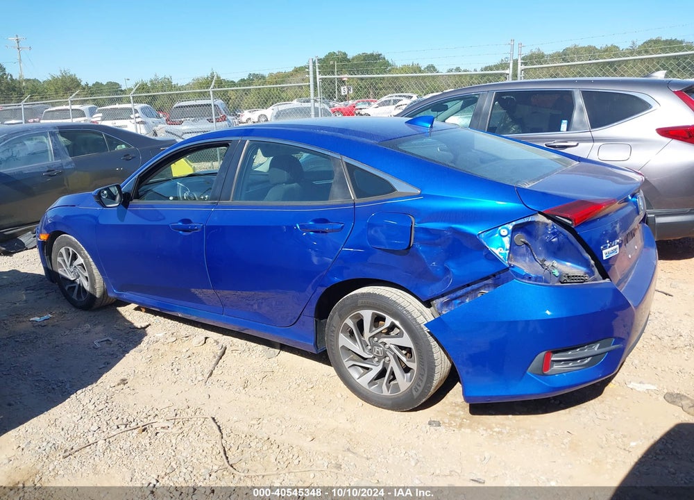 2018 HONDA CIVIC EX VIN: 2HGFC2F74JH607499