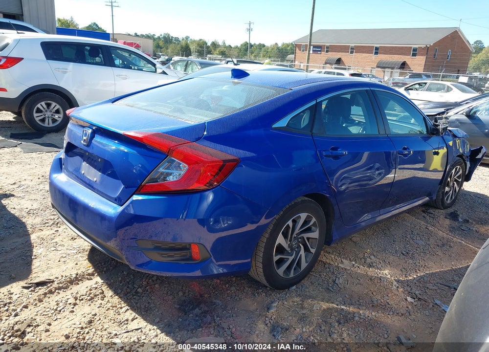 2018 HONDA CIVIC EX VIN: 2HGFC2F74JH607499
