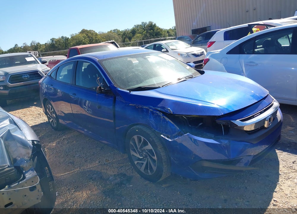 2018 HONDA CIVIC EX VIN: 2HGFC2F74JH607499