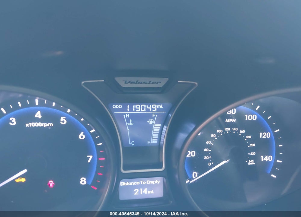 2015 HYUNDAI VELOSTER TURBO VIN: KMHTC6AE8FU229234