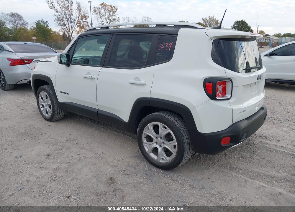 2018 JEEP RENEGADE LIMITED 4X4 VIN: ZACCJBDB1JPJ00456