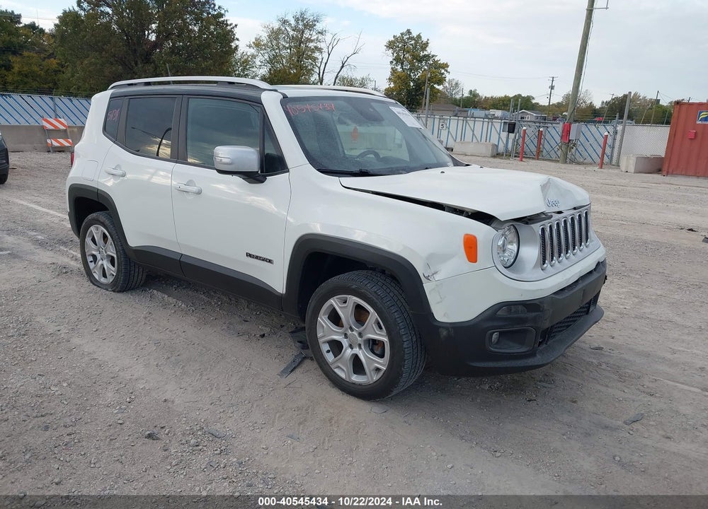 2018 JEEP RENEGADE LIMITED 4X4 VIN: ZACCJBDB1JPJ00456