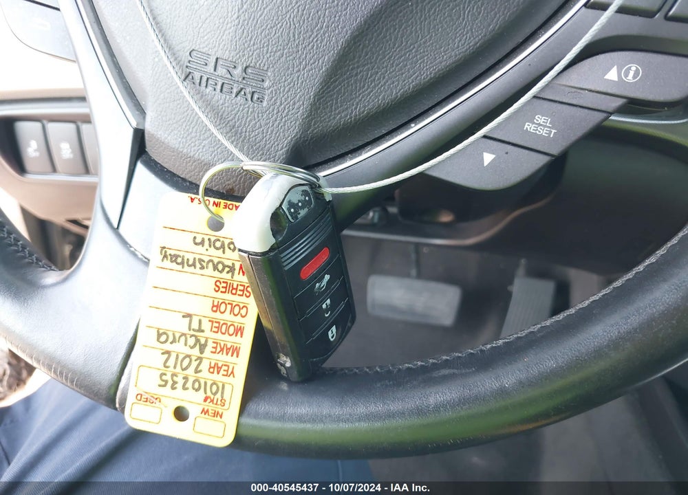 2012 ACURA TL 3.5 VIN: 19UUA8F75CA014199