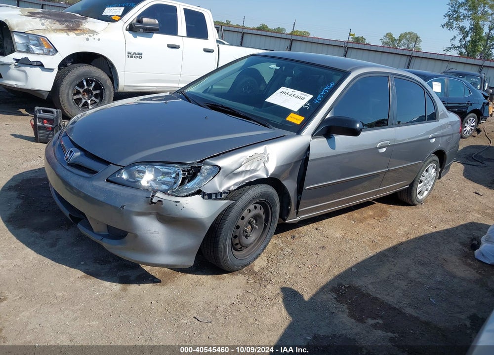 2004 HONDA CIVIC LX VIN: 1HGES15544L021885
