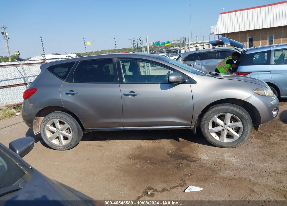 2009 NISSAN MURANO VIN: JN8AZ18W59W134218