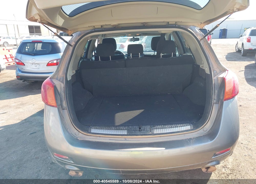 2009 NISSAN MURANO VIN: JN8AZ18W59W134218