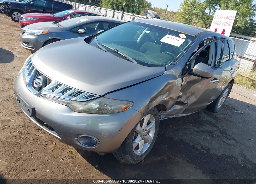2009 NISSAN MURANO VIN: JN8AZ18W59W134218