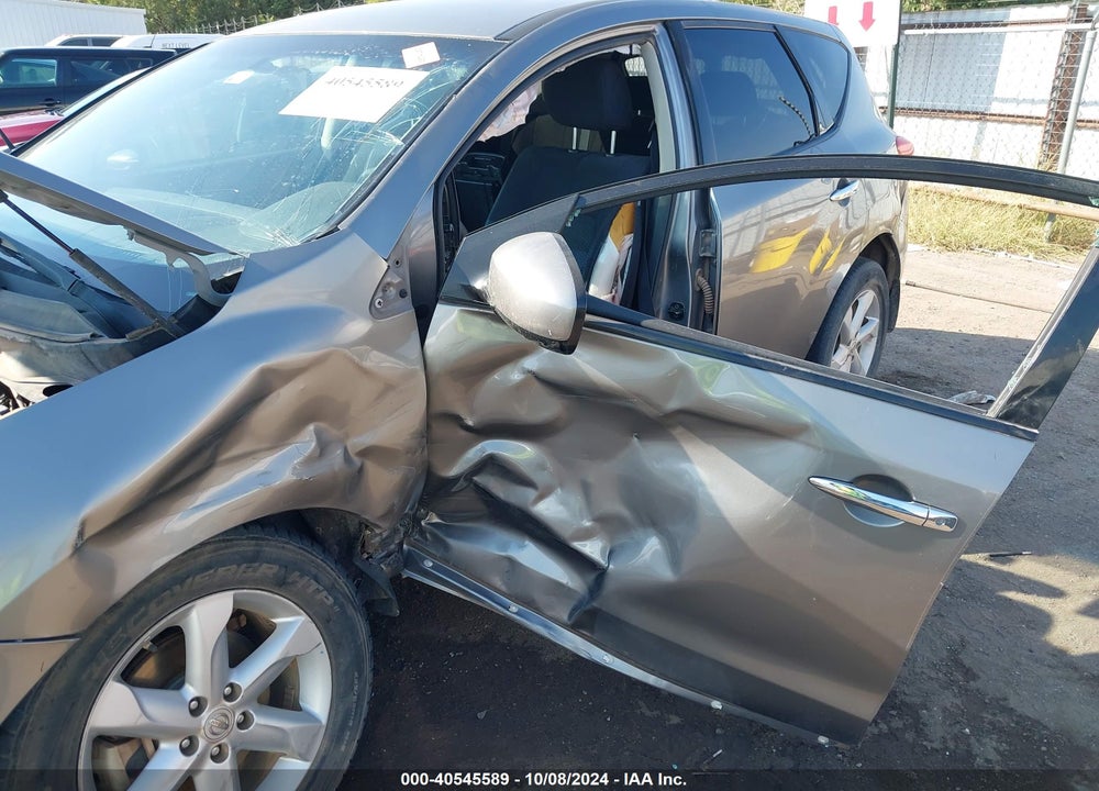 2009 NISSAN MURANO VIN: JN8AZ18W59W134218