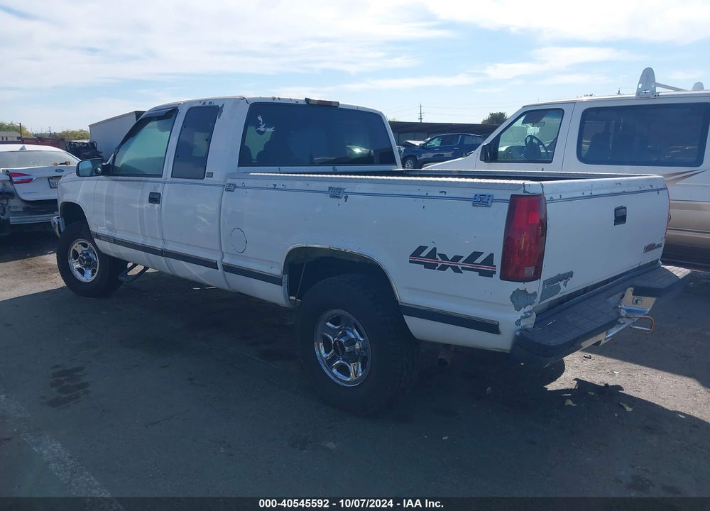 1996 GMC SIERRA K1500 VIN: 2GTEK19R3T1562667