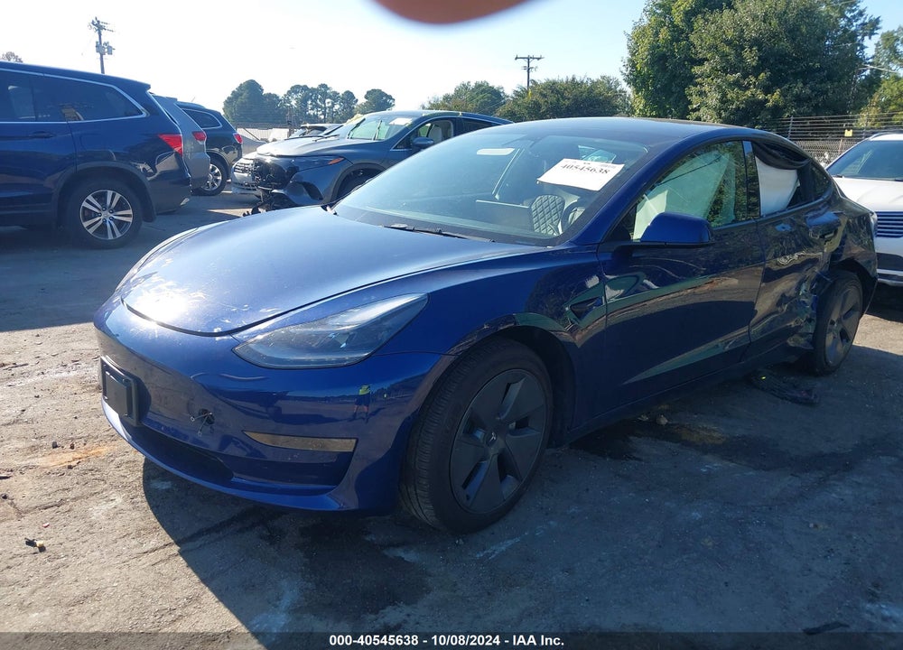 2022 TESLA MODEL 3 REAR-WHEEL DRIVE VIN: 5YJ3E1EA4NF368860