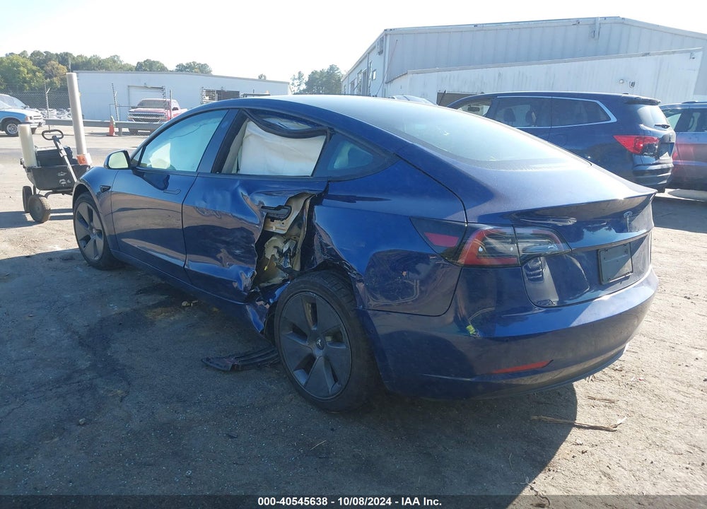 2022 TESLA MODEL 3 REAR-WHEEL DRIVE VIN: 5YJ3E1EA4NF368860