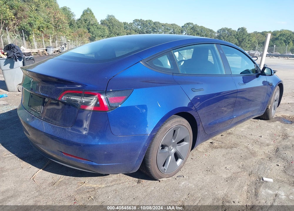 2022 TESLA MODEL 3 REAR-WHEEL DRIVE VIN: 5YJ3E1EA4NF368860