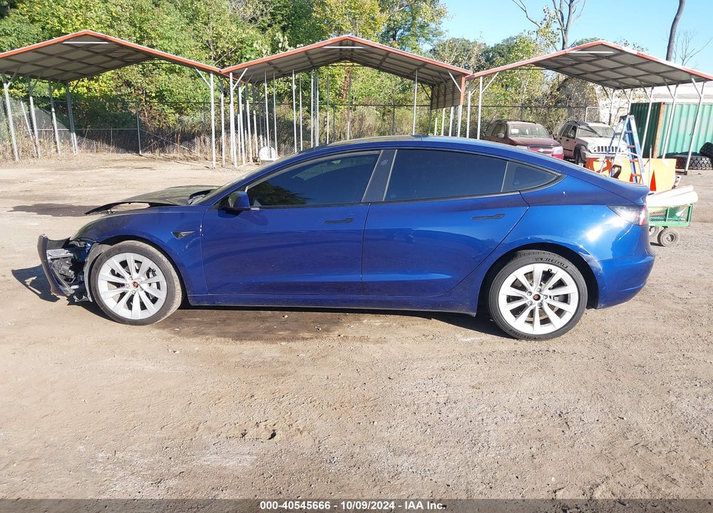2022 TESLA MODEL 3 LONG RANGE DUAL MOTOR ALL-WHEEL DRIVE VIN: 5YJ3E1EB7NF289420