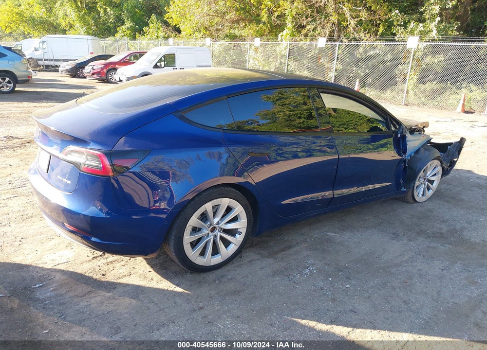 2022 TESLA MODEL 3 LONG RANGE DUAL MOTOR ALL-WHEEL DRIVE VIN: 5YJ3E1EB7NF289420