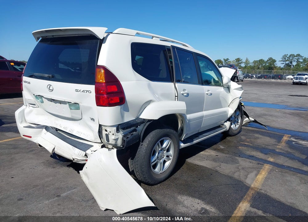 2004 LEXUS GX 470 VIN: JTJBT20X840057607