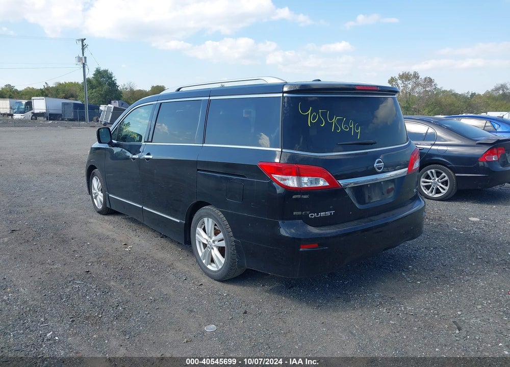 2012 NISSAN QUEST SL VIN: JN8AE2KPXC9048556