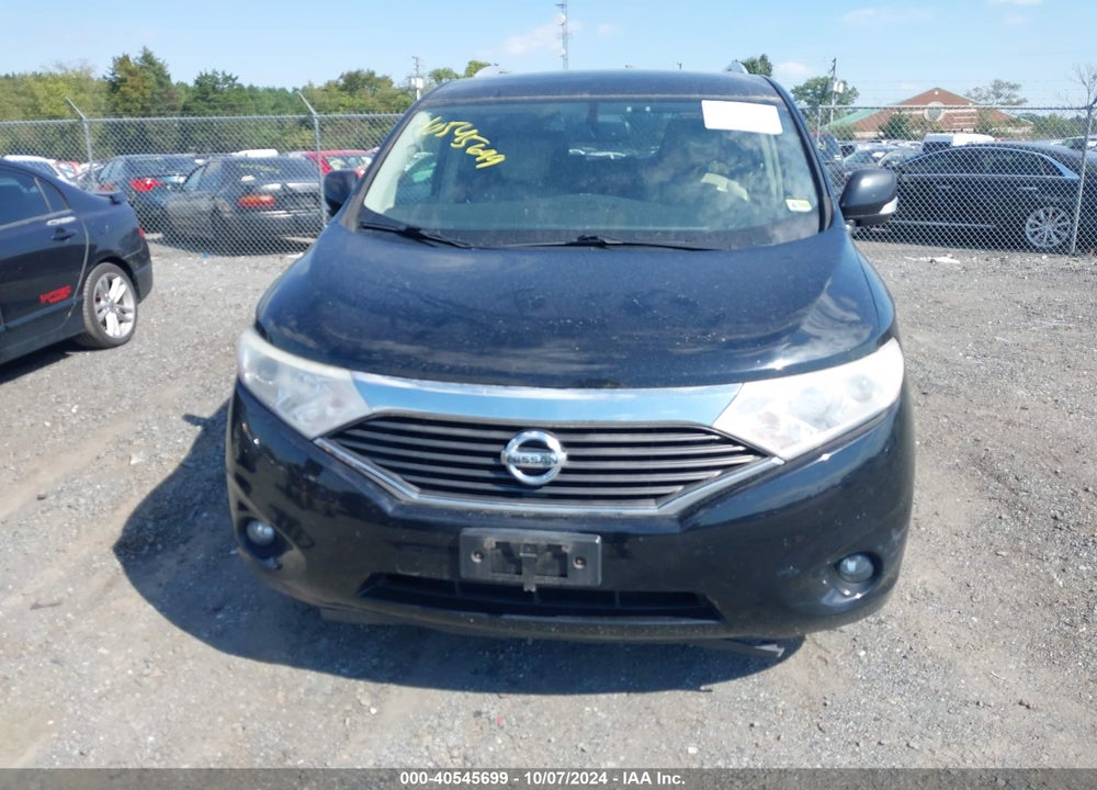2012 NISSAN QUEST SL VIN: JN8AE2KPXC9048556