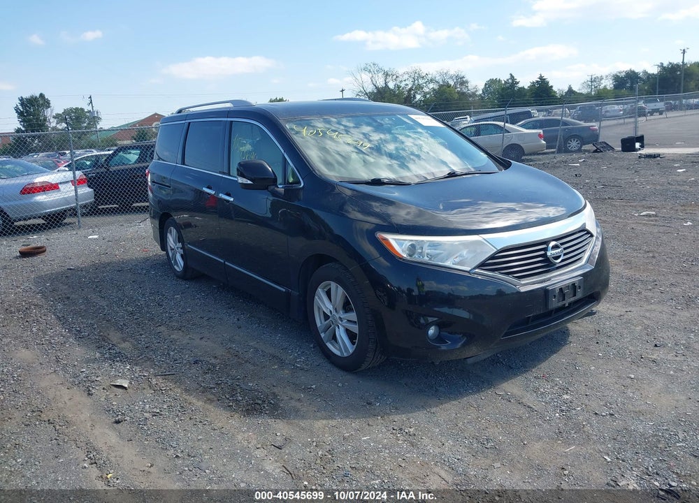 2012 NISSAN QUEST SL VIN: JN8AE2KPXC9048556