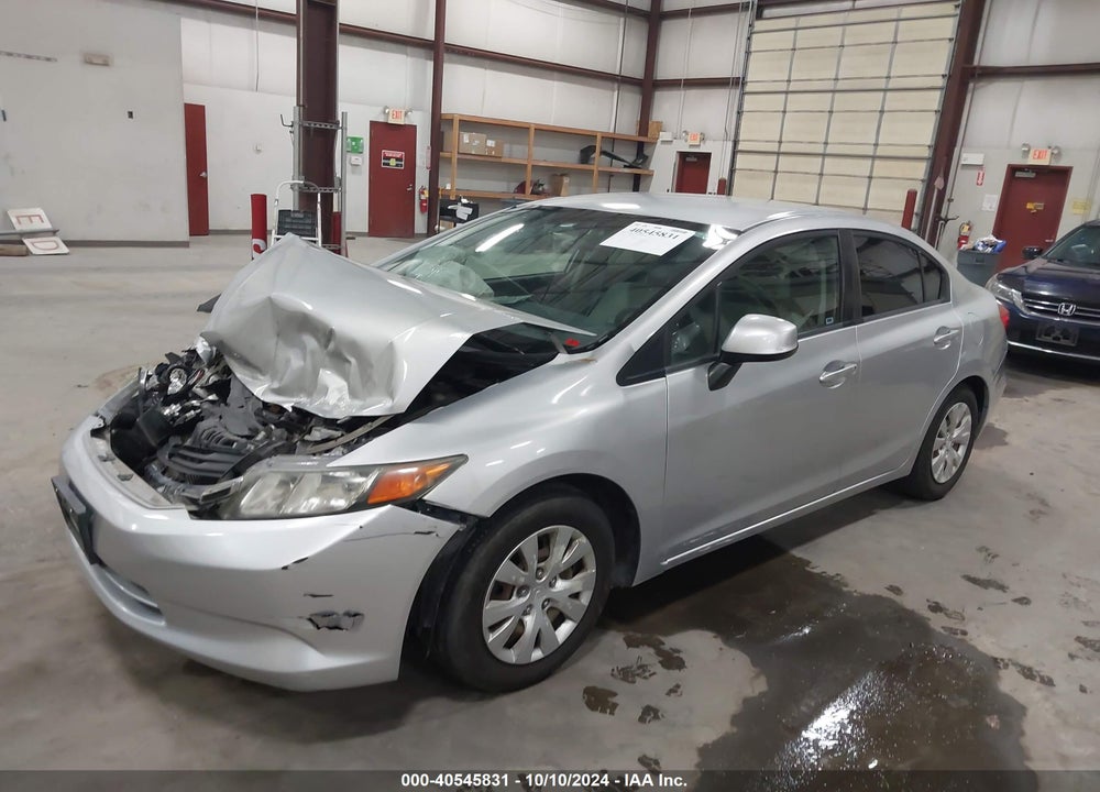 2012 HONDA CIVIC LX VIN: 2HGFB2F51CH589919