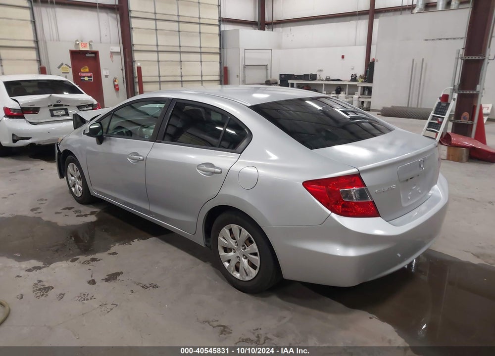 2012 HONDA CIVIC LX VIN: 2HGFB2F51CH589919