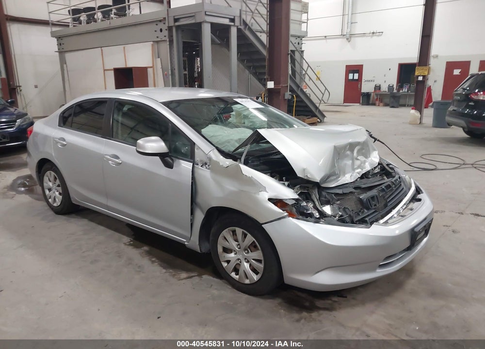 2012 HONDA CIVIC LX VIN: 2HGFB2F51CH589919
