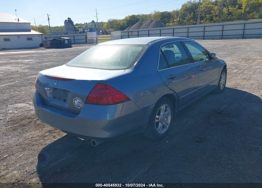 2007 HONDA ACCORD 2.4 SE VIN: 1HGCM56397A204527