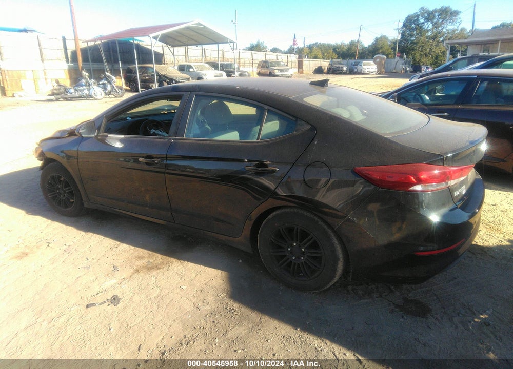 2017 HYUNDAI ELANTRA SE VIN: KMHD74LFXHU422202