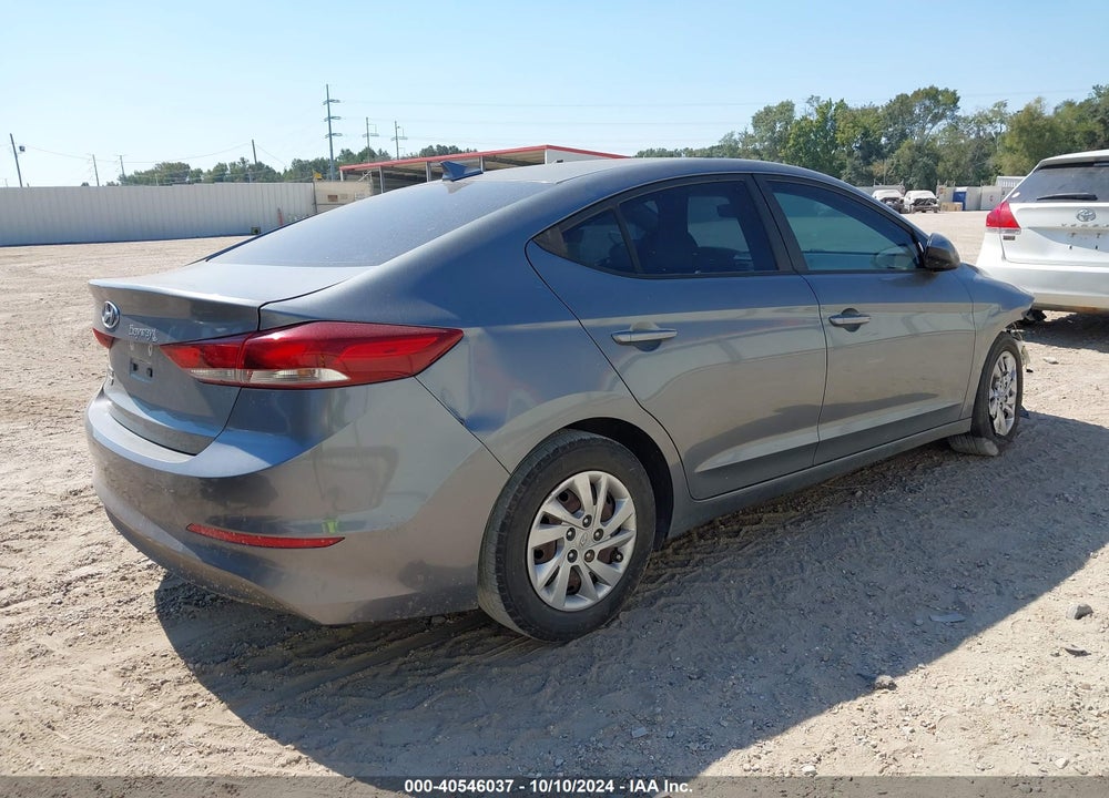 2017 HYUNDAI ELANTRA VIN: KMHD74LF9HU113238